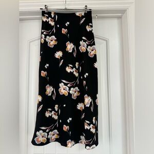 Halogen XS Floral Midi Skirt
